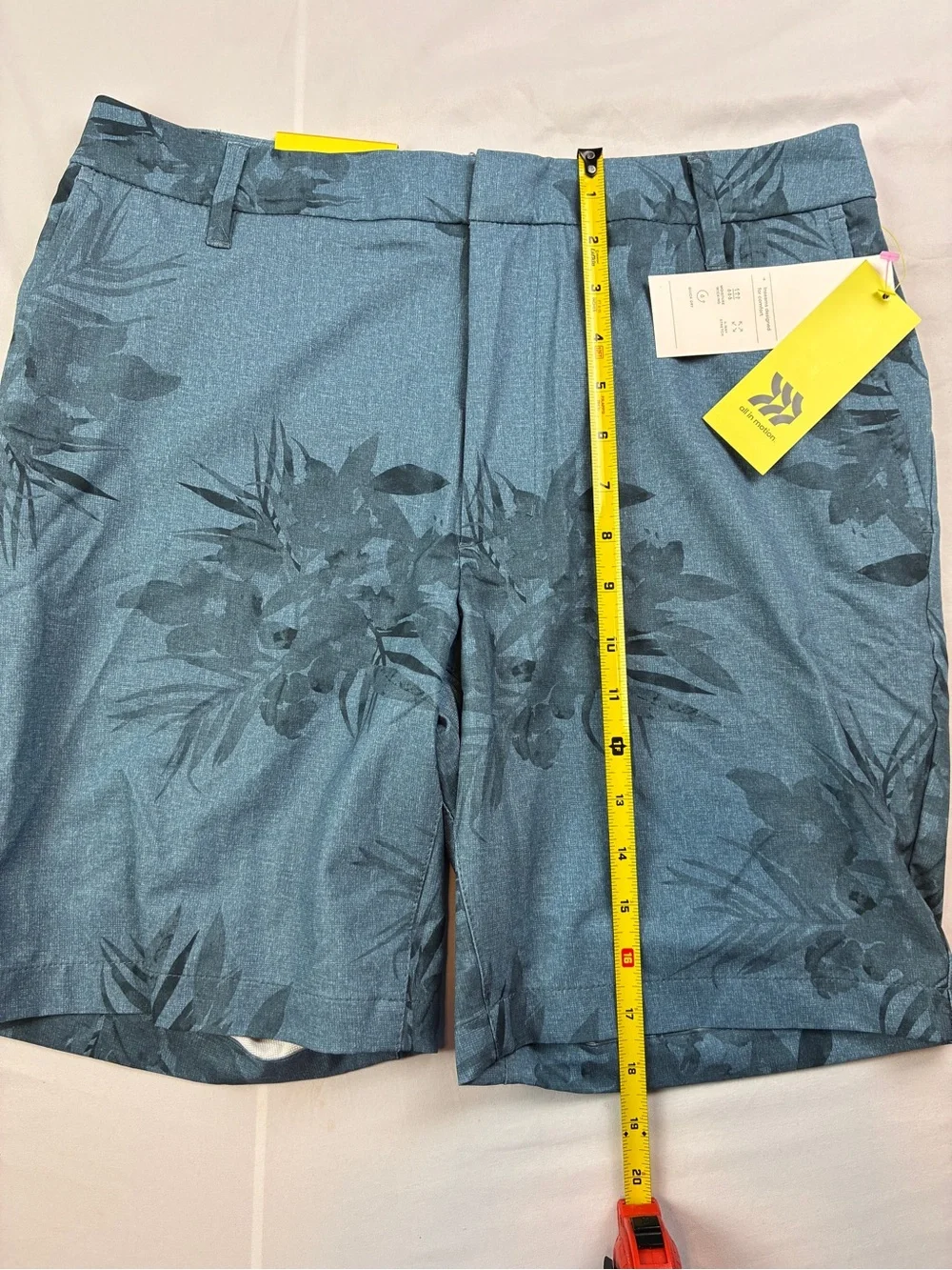 all in motion Floral Performance Flat-Front Shorts